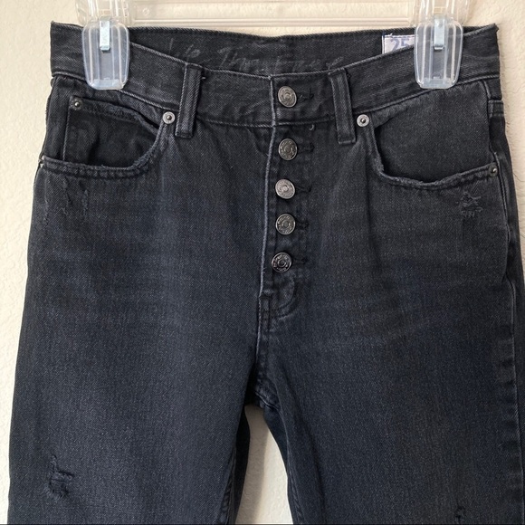 Free People Distressed Blossom Rigid Skinny Jeans - Picture 3 of 16